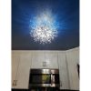 Crystal Flush Mount Ceiling Light, Modern Sputnik Firework Close to Ceiling Lamp