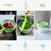 1pc Vegetable Drain Basket; Kitchen Vegetable Washing Basin; Salad Spinner; Fruit Washing Vegetable Basket; Kitchen Salad Washing Basin