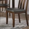 Natural Brown Finish Dinette 5pc Set Kitchen Breakfast Dining Table wooden Top Cushion Seats Chairs Dining room Furniture