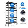 63"H Storage Shelves - Heavy Duty Metal Shelving Unit Adjustable 5-Tier Pantry Shelves with Wheels Load 1750LBS Kitchen Shelf Garage Storage