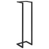 Towel Rack Black 9.8"x7.9"x37.4" Iron