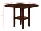 Tahoe - 5 Piece Counter Height Table Set - Brown