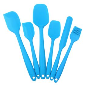 6pcs Silicone Kitchenware Set; Kitchen Supplies; Baking Supplies; Large Scraper; Spatula; Baking Tools; Cake Cream Spatula; Kitchen Tool Set (Color: 6PCS Pink)