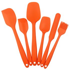 6pcs Silicone Kitchenware Set; Kitchen Supplies; Baking Supplies; Large Scraper; Spatula; Baking Tools; Cake Cream Spatula; Kitchen Tool Set (Color: 6PCS Purple)