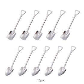 4pcs/10pcs Spoons; Stainless Steel Shovel Spoon; Home Kitchen Supplies (Quantity: as Pic)