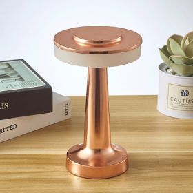 Dumbbell rechargeable table lamp  outdoor small night light creative dining table hotel bar table lamp decorative table lamp (Color: GOLD)