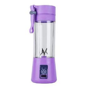 380ML USB Portable Blender Portable Fruit Electric Juicing Cup Kitchen Gadgets (Color: Blue)