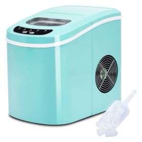 Mini Portable Electric Ice Maker Machine with Ice Scoop (Color: Red)