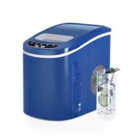 Mini Portable Electric Ice Maker Machine with Ice Scoop (Color: as Pic)