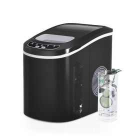 Mini Portable Electric Ice Maker Machine with Ice Scoop (Color: White)