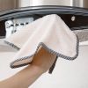 4pcs Thickened Dish Towel; Hanging Hand Towels; Kitchen Rag With Hanging Loop; Bathroom Hand Towels