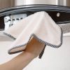 4pcs Thickened Dish Towel; Hanging Hand Towels; Kitchen Rag With Hanging Loop; Bathroom Hand Towels