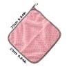 4pcs Thickened Dish Towel; Hanging Hand Towels; Kitchen Rag With Hanging Loop; Bathroom Hand Towels